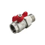 Шаровой кран TIEMME с американкой полнопроходной Н/В 1 1/4" бабочка, 2120004