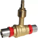 Кран TIEMME 16x16 пресс (под сухую штукатурку) 1680002/1690C1616