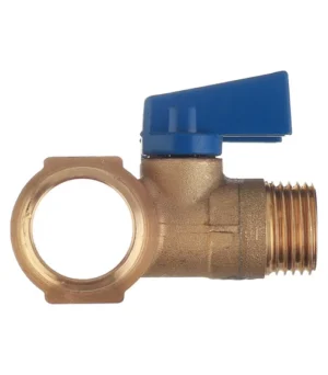 Коллектор с шаровыми клапанами TIEMME 2 отвода 3/4x1/2"(16) (латунь) синие ручки, 1820029 — изображение 4