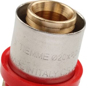 Муфта TIEMME с наружной резьбой 20x1/2 для металлопластиковых труб прессовой, 1650014 — изображение 7