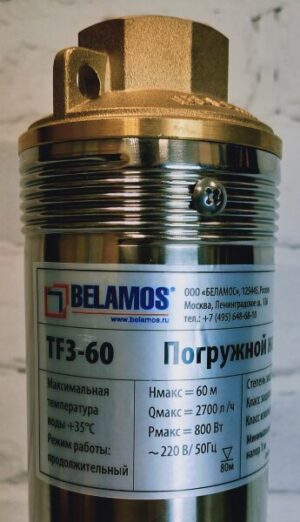 Скважинный насос BELAMOS TF3-60 (диаметр 78мм, кабель 1.5м) — изображение 3