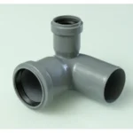 Отвод ПВХ Ф50x32x90 правый для бокового горизонтального отвода