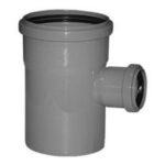Тройник ПВХ канализационный Ф110x50x90